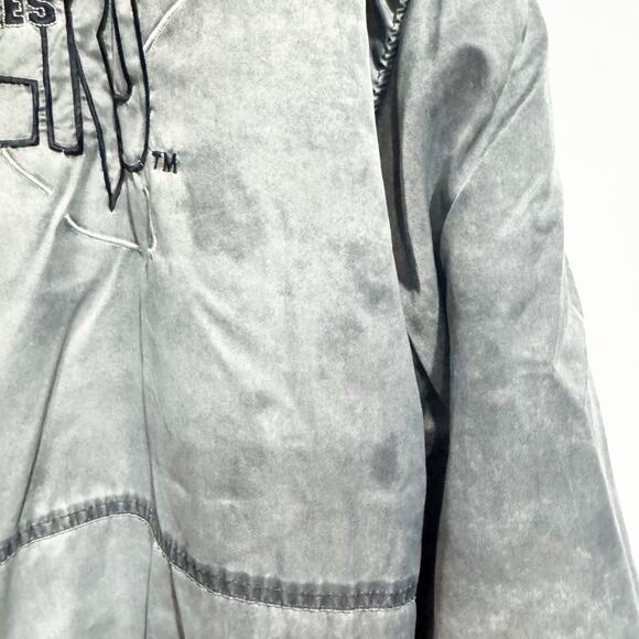 Vintage Los Angeles Raiders Bomber Jacket Nutmeg Mens Large Gray NFL Football - Picture 9 of 10